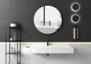Bernstein Waschbecken PB2079 aus Mineralguss 120 x 46 x 13 cm Weiß matt Bild 1