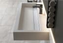 Bernstein Waschbecken PB2079 aus Mineralguss 120 x 46 x 13 cm Weiß matt Bild 5