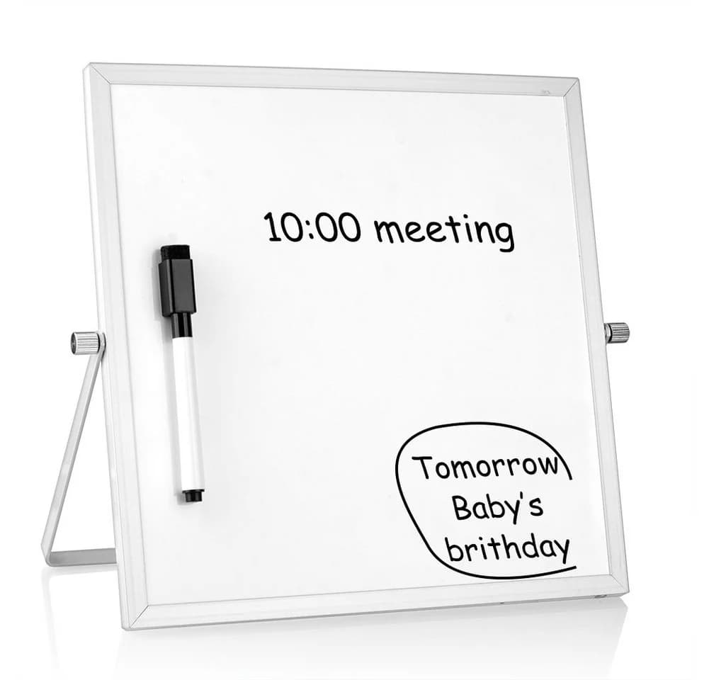 euroharry Memoboard Desktop Whiteboard Weiße Kleines Tafel