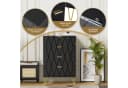 UEV Kommode 4 Schubladen 2er Set Schwarz Weiß Blau Holz Metall 120x34x91 cm Bild 5