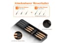 Lifewit Besteckeinsatz Erweiterbarer Besteckkasten mit herausnehmbarem Messerblock Schwarz Bild 4