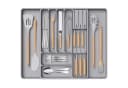 Lifewit Besteckeinsatz Erweiterbarer Besteckkasten Grau Bild 2