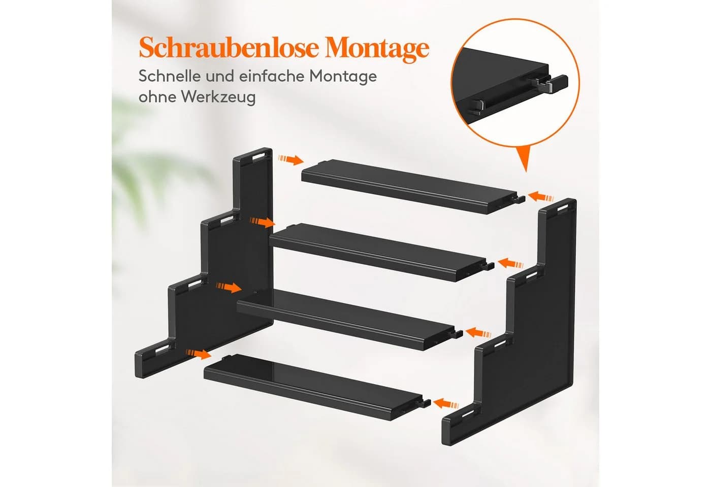 Lifewit Stufenregal Multifunktionales Regal für Kölnisch Wasser, Figuren, Sammlerstücke - Bild 4
