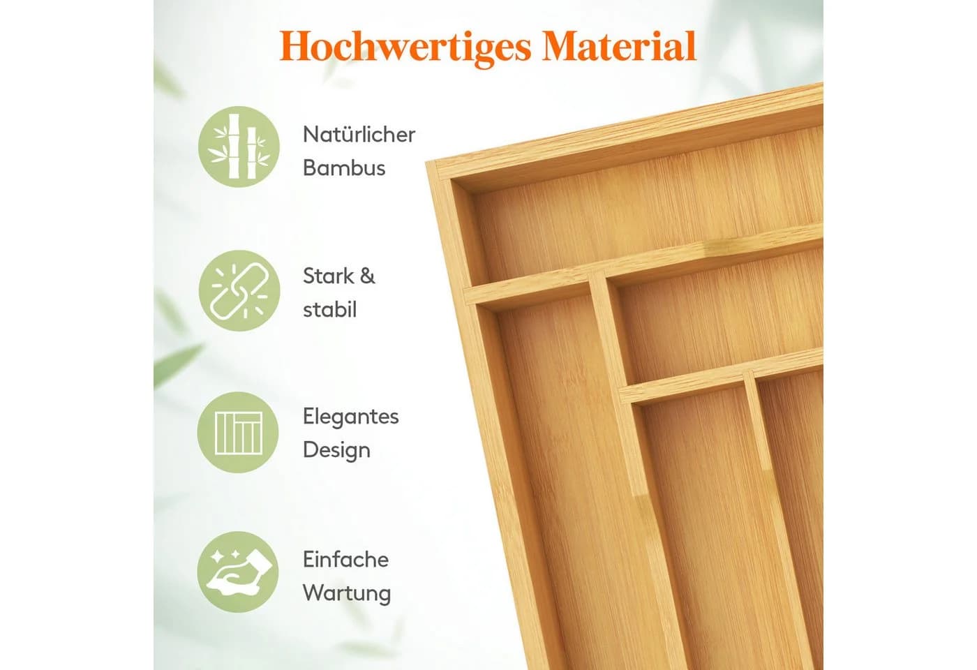 Lifewit Besteckeinsatz für Schublade - Besteckaufbewahrung - Bild 5