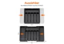 Lifewit Besteckeinsatz Verstellbar Schwarz 2 St Bild 3