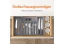 Lifewit Verstellbarer Besteckeinsatz Grau (2 St) für Küchenschubladen Bild 1