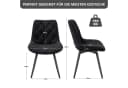 HawthyHome Esszimmerstuhl 2er-Set Dunkelgrün Samt 360° Drehbar Bild 1