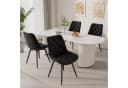 HawthyHome Esszimmerstuhl 2er-Set Dunkelgrün Samt 360° Drehbar Bild 2