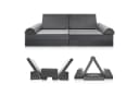 Meulbaty Spielsofa 10-tlg. Grau Modulares Kindersofa Bild 2