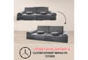 Meulbaty Spielsofa 10-tlg. Grau Modulares Kindersofa Bild 5