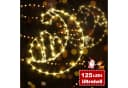 Elegear LED-Lichterkette Weihnachtsstern 2er Set Warmweiß Metall Bild 1