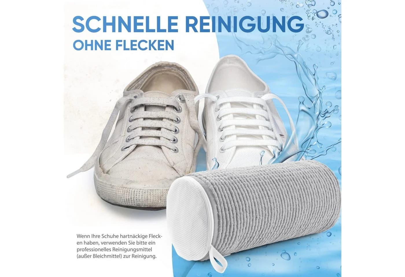 Elegear Schuhwaschbeutel Grau 360° Rundum-Reinigung - Bild 3