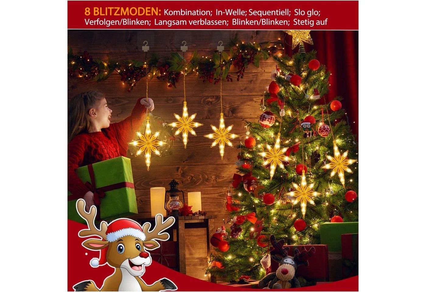 Elegear LED-Lichterkette Stern von Bethlehem mit Memory-Funktion - Bild 3