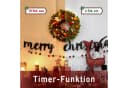 Elegear Kunstkranz Weihnachtsdeko 40cm Türkranz mit 40 LEDs Bild 1