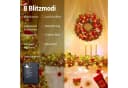 Elegear Kunstkranz Weihnachtsdeko 40cm Türkranz mit 40 LEDs Bild 3