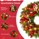 Elegear Kunstkranz Weihnachtsdeko 40cm Türkranz mit 40 LEDs Bild 4
