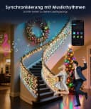 Elegear Lichterkette 10x0,6m LED Eiszapfenlichter 408 LEDs Bunt Bild 4