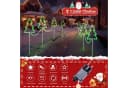 Elegear LED-Lichterkette Weihnachtsdeko Gartenstecker mit Timer, 4er Set Weihnachtsbäume, 160 LEDs Bild 3