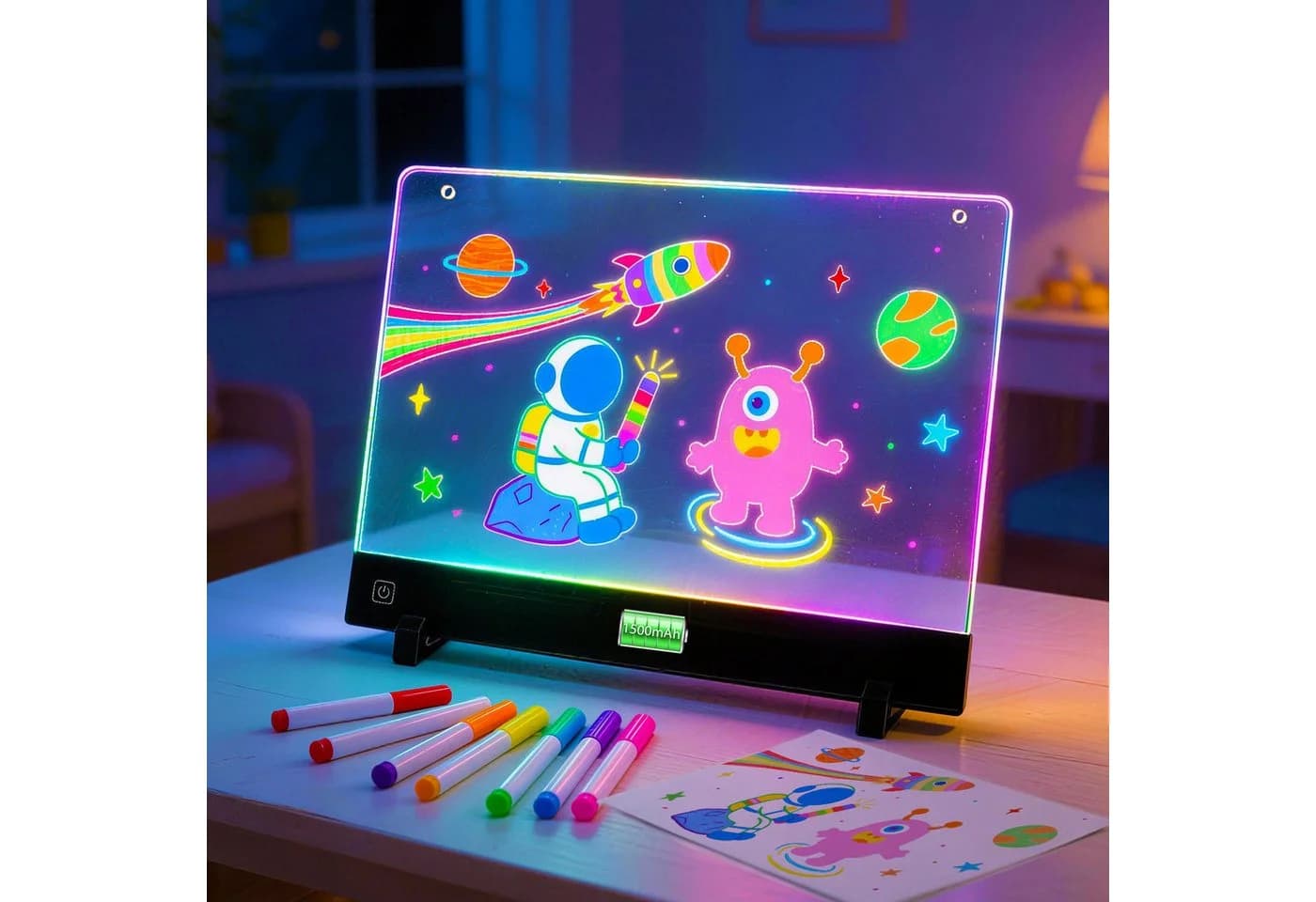 ANYSUN LED Zeichenbrett wiederaufladbar mit 4 Lichtmodi - Bild 2