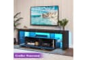 Hyaapwod TV-Schrank Schwarz Hochglanz mit LED-Beleuchtung Bild 3