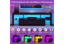 Hyaapwod TV-Schrank Schwarz Hochglanz mit LED-Beleuchtung Bild 4
