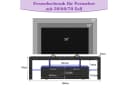 Hyaapwod TV-Schrank Schwarz Hochglanz mit LED-Beleuchtung Bild 5