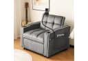 EXTSUD Schlafsofa 3-in-1 mit Getränkehalter grau Bild 4
