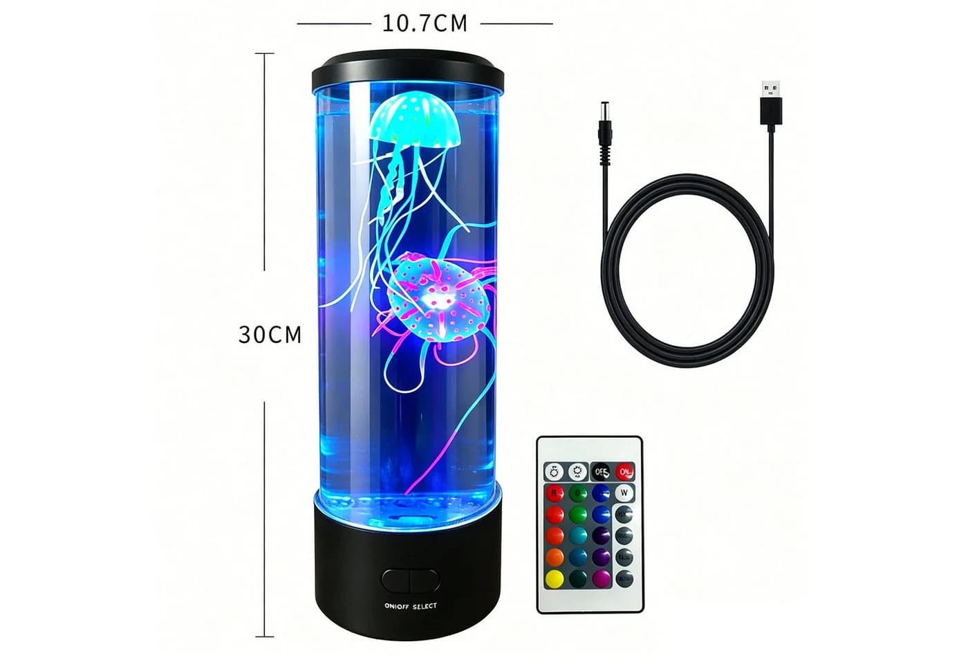 MOPUEA LED Quallenlampe mit Farbwechsel & beruhigender Atmosphäre - Bild 5