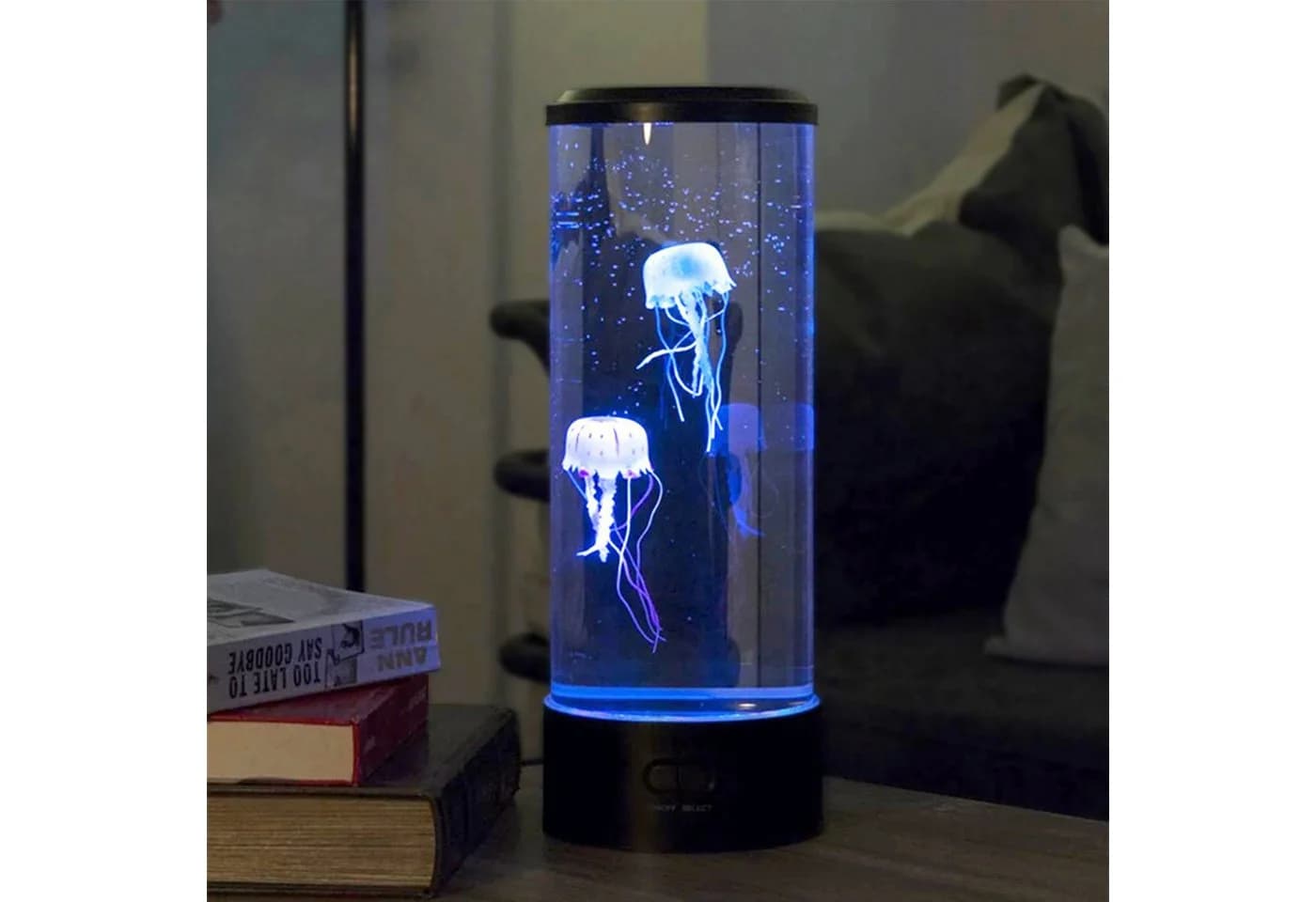 MOPUEA LED Nachtlicht Quallenlampe Schwarz mit 7 Farbwechsel & Fernbedienung - Bild 4
