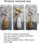 MOPUEA 3D Wandaufkleber Lotus Vase Selbstklebend PVC Bild 5