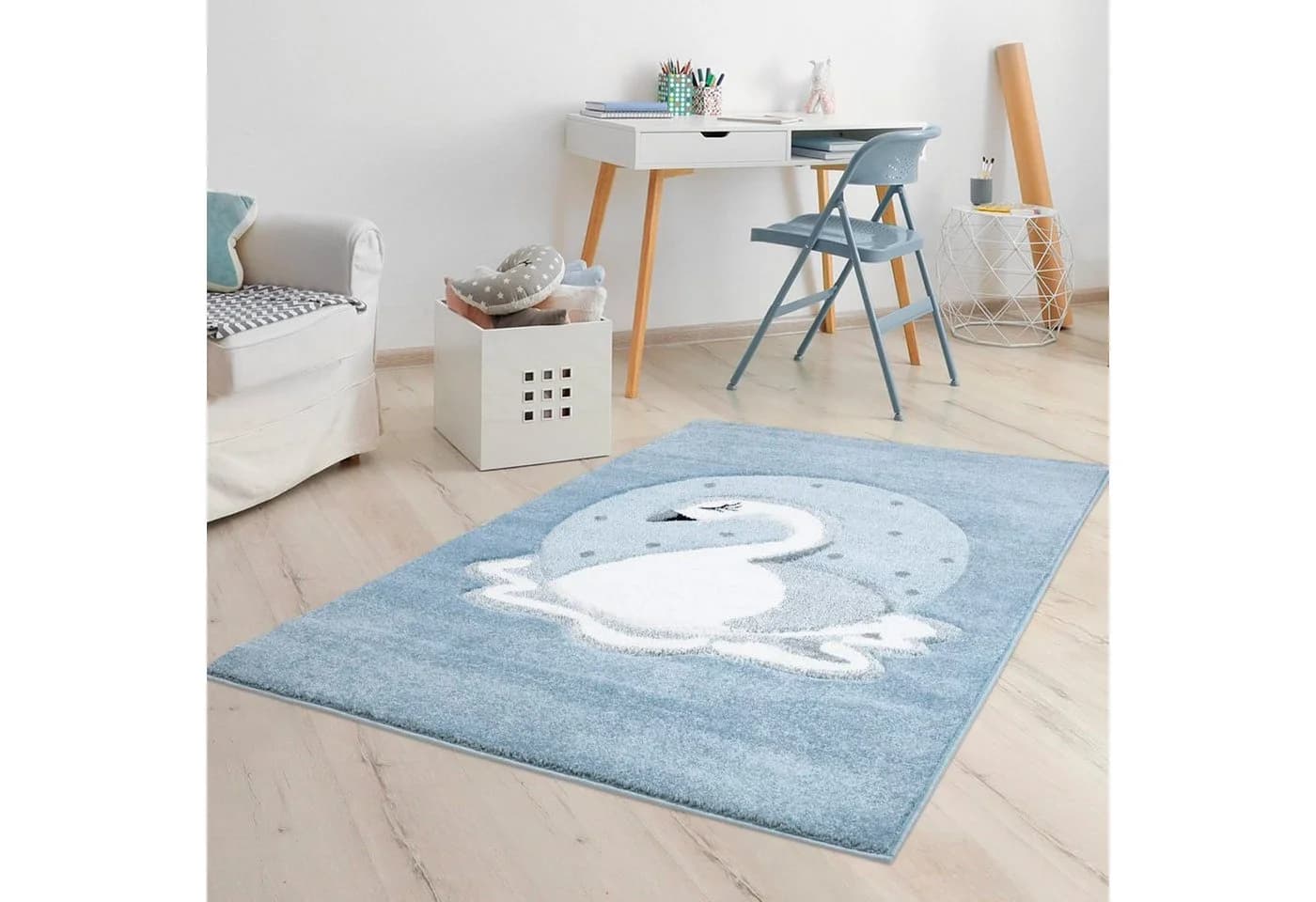 Carpet City Bueno Kids 1315 Spielteppich Blau 3D-Effekt - Bild 2