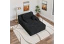 HawthyHome Schlafsofa Cordstoff Relaxsofa mit 2 Kissen Beige Schwarz Grau Bild 4