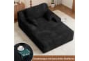 HawthyHome Schlafsofa Cordstoff Relaxsofa mit 2 Kissen Beige Schwarz Grau Bild 5