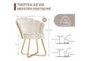 HawthyHome Polsterstuhl Muschelförmig Beige Bild 1