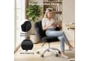 HawthyHome Bürostuhl Samt Beige mit Kissen & Rollen Bild 5