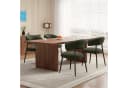 HawthyHome Esszimmerstuhl Schwarz Lammfell-Optik Metallbeine Bild 3