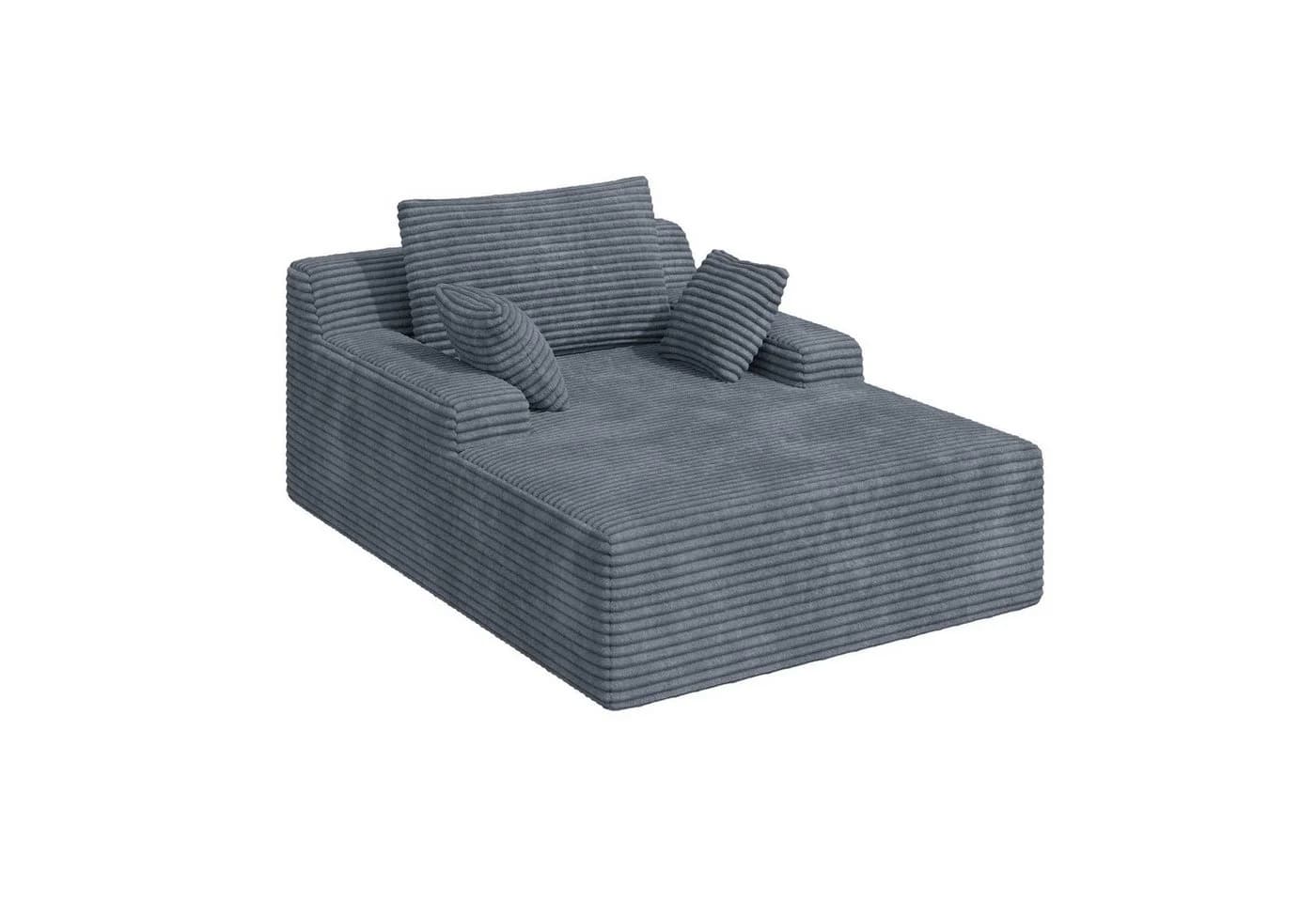 HawthyHome Schlafsofa Cordstoff Relaxsofa Beige - Bild 3