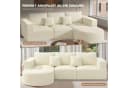 HawthyHome Cloud-Cord Ecksofa L-Form Beige Schwarz Grau Grün Bild 5