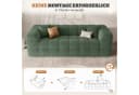 HawthyHome Sofa 2-3 Sitzer Grün Chenille Modern Bild 5