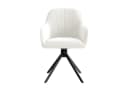 HawthyHome Polsterstuhl 360° drehbar mit Armlehne und Metallbeinen Bild 2
