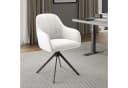 HawthyHome Polsterstuhl 360° drehbar mit Armlehne und Metallbeinen Bild 3
