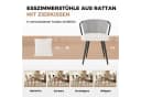 HawthyHome Esszimmerstuhl 2er-Set Schwarz Grau Mid-Century Bild 3