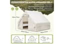 HawthyHome Faltpavillon 3x3m Weiß One-Touch System Bild 1