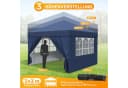 HawthyHome Faltpavillon 3x3m Beige wasserdicht UV50+ höhenverstellbar Bild 1
