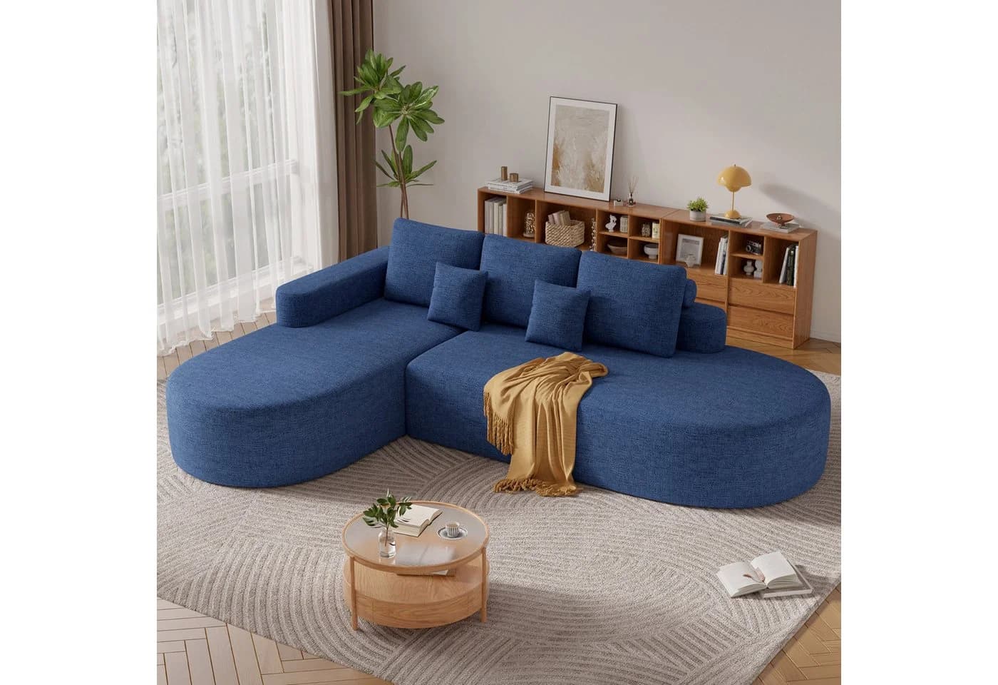 HawthyHome Ecksofa Beige Cordsamt Modul - Bild 2