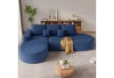 HawthyHome Ecksofa Beige Cordsamt Modul Bild 3
