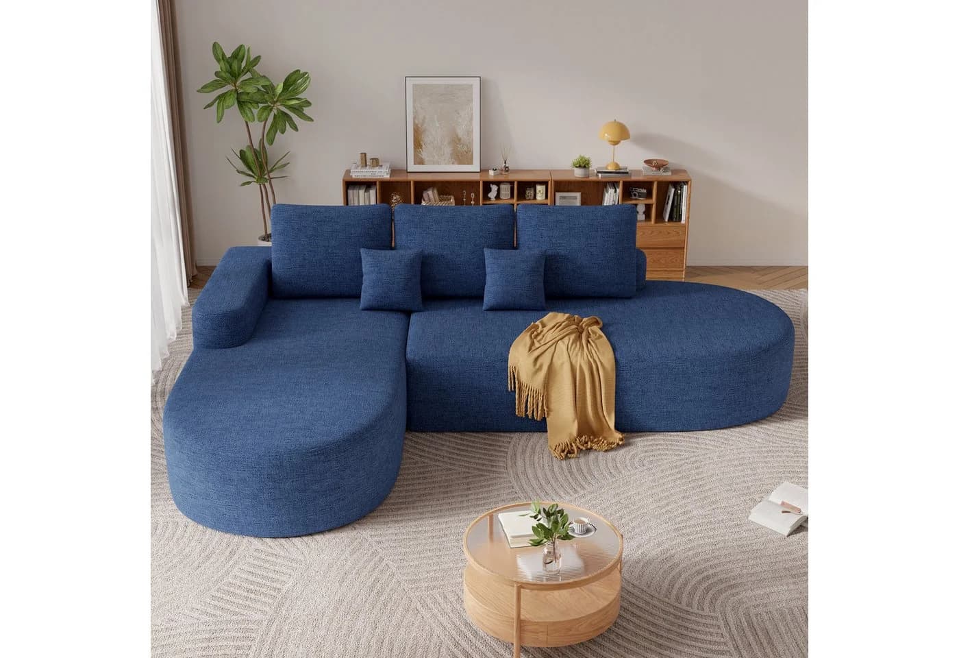 HawthyHome Ecksofa Beige Cordsamt Modul - Bild 3