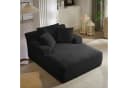 Fanttik Cord-Schlafsofa 165 cm Schwarz Bild 2