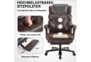 AISALL Bürostuhl Chefsessel PU mit Fußstütze, ergonomischer Schreibtischstuhl Bild 4
