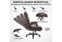 AISALL Bürostuhl Chefsessel PU mit Fußstütze, ergonomischer Schreibtischstuhl Bild 5